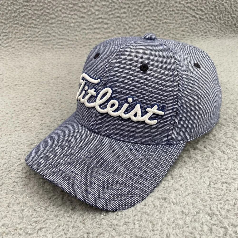 Titleist X Footjoy Hat Cap Mens Fitted‎ L/XL Blue Golf Golfer Athletic Gorpcore